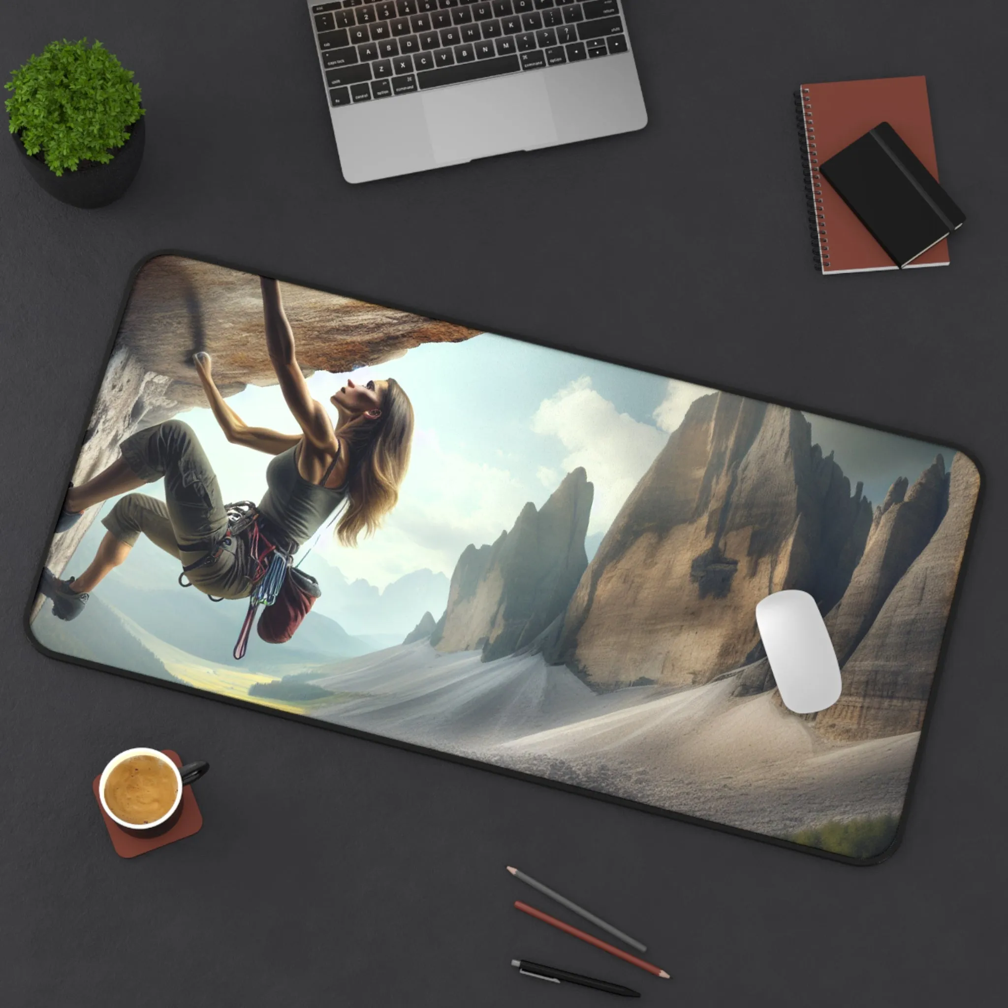 Epic Rock Climbing Adventure Computer Pad