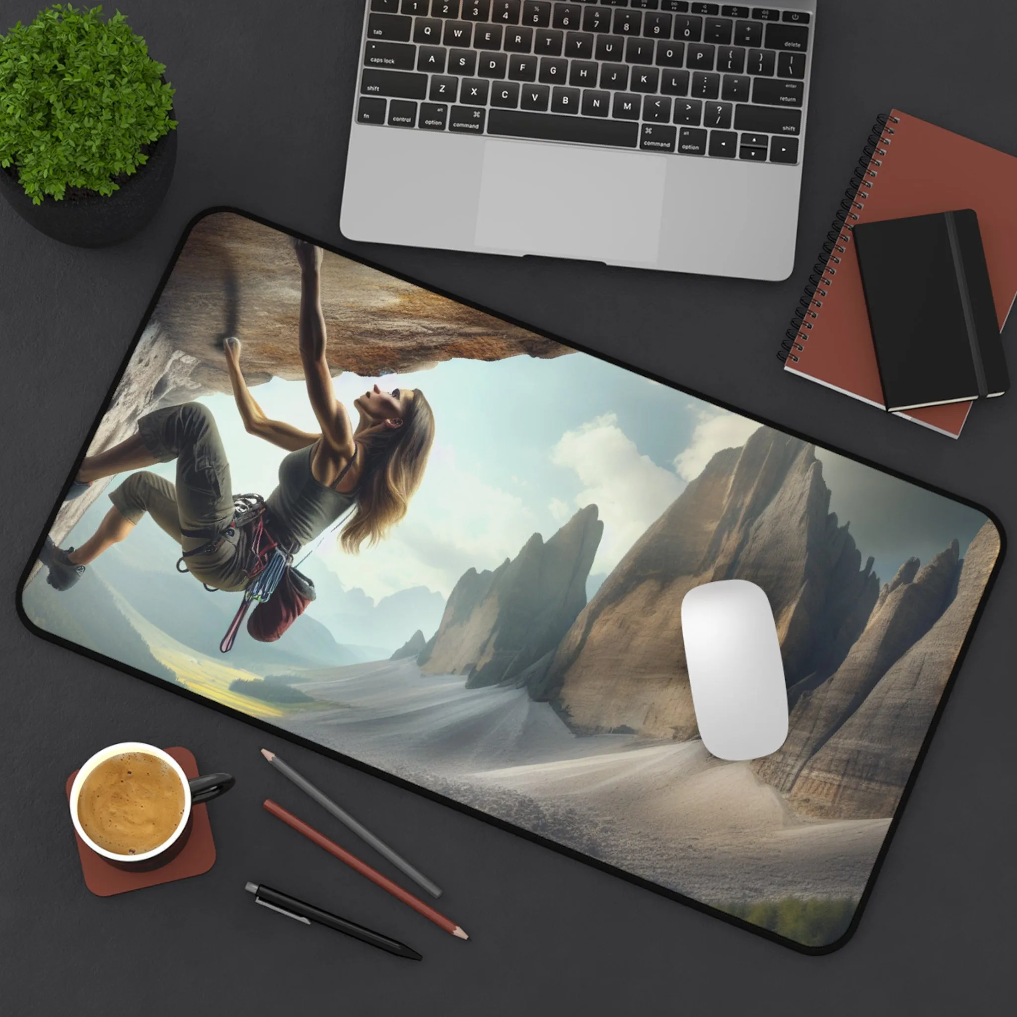 Epic Rock Climbing Adventure Computer Pad