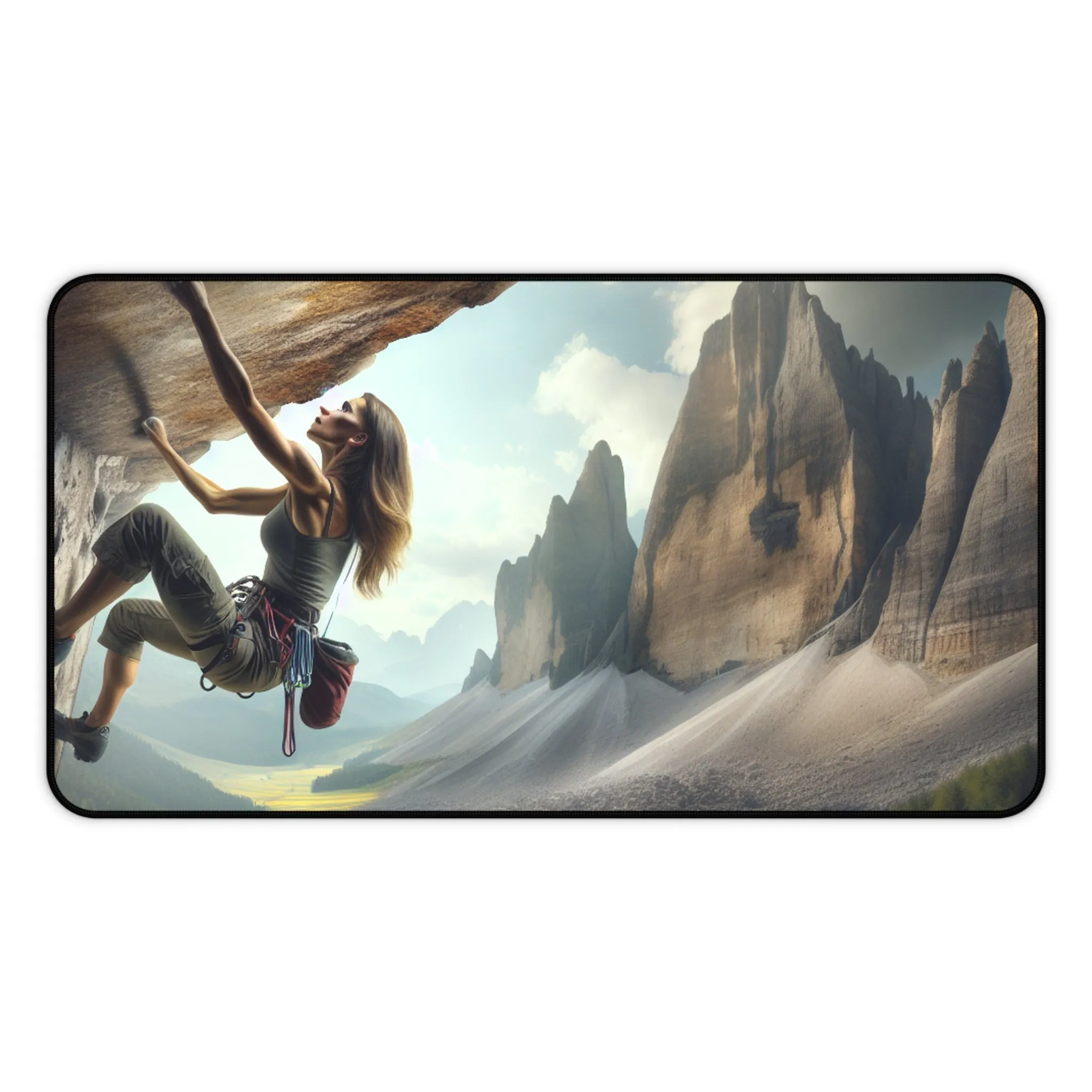 Epic Rock Climbing Adventure Computer Pad