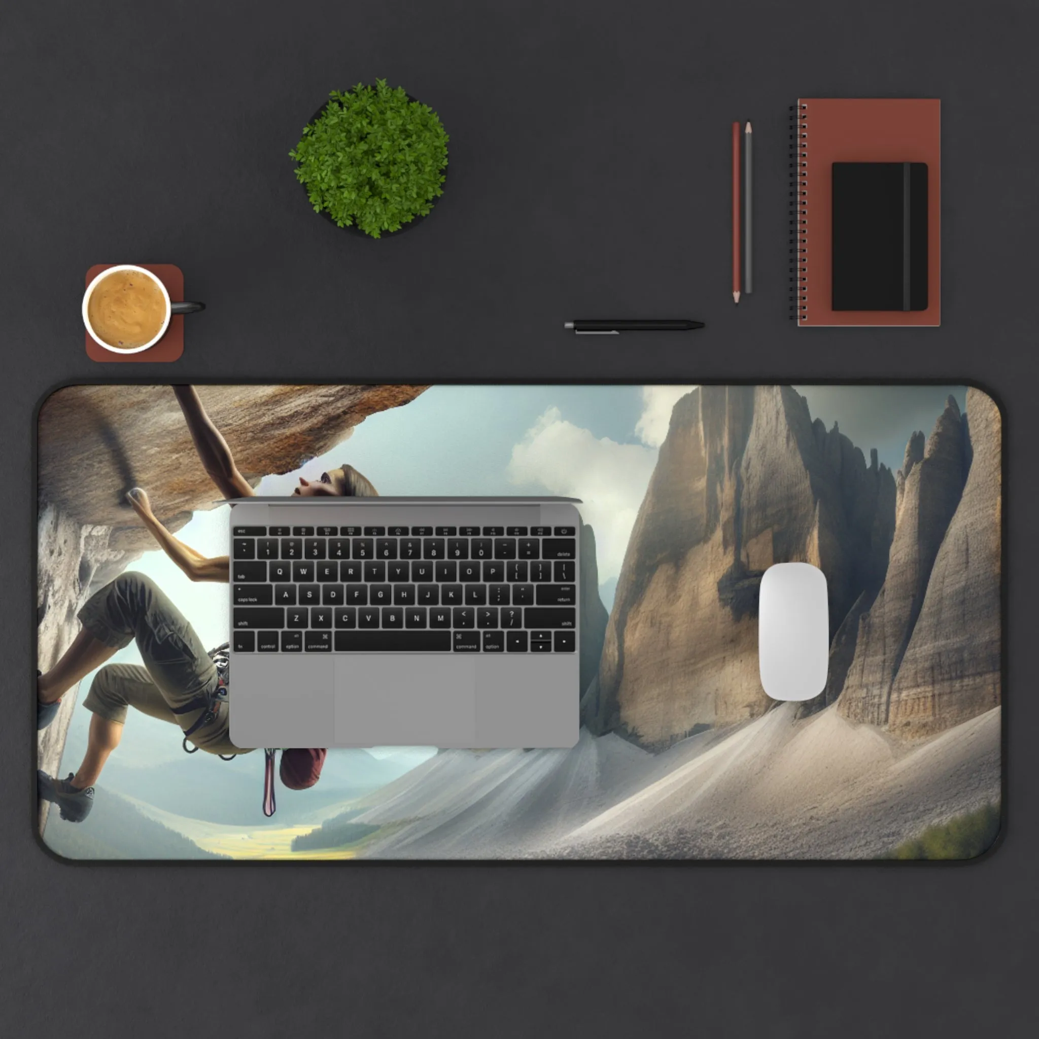 Epic Rock Climbing Adventure Computer Pad