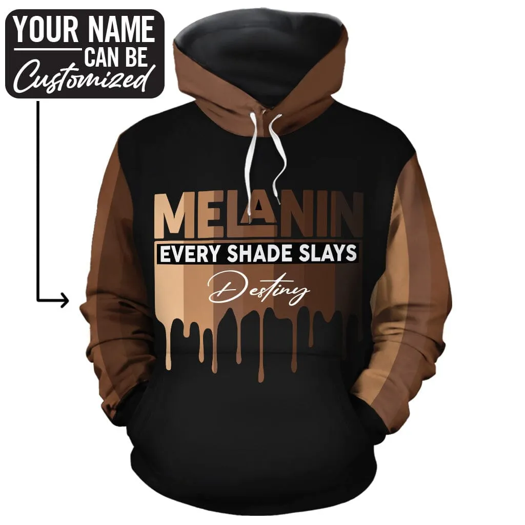 Every Shade Slays Melanin All-over Hoodie And Joggers Set