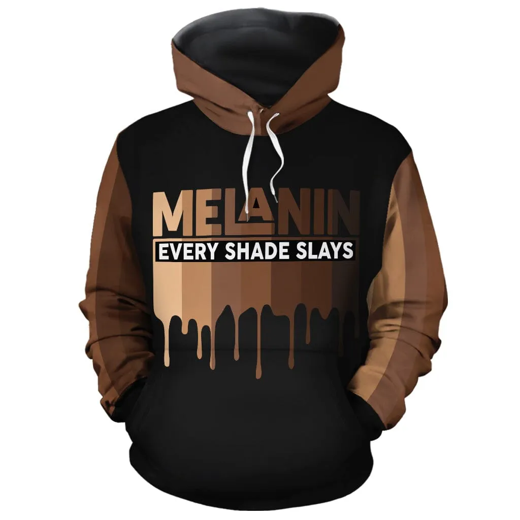 Every Shade Slays Melanin All-over Hoodie And Joggers Set