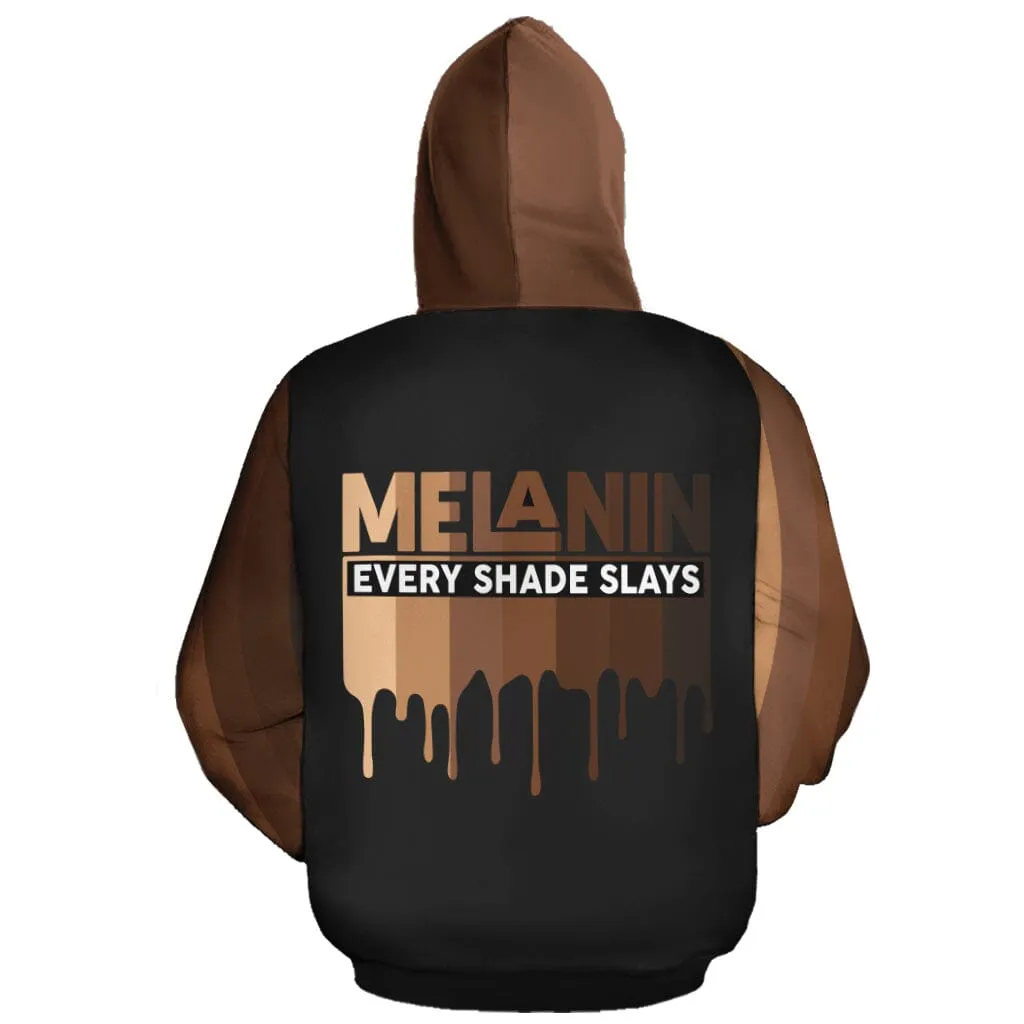 Every Shade Slays Melanin All-over Hoodie And Joggers Set