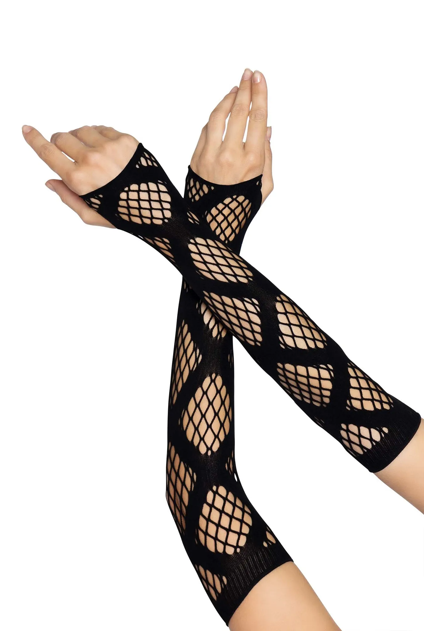 Faux Wrap Industrial Net Arm Warmers