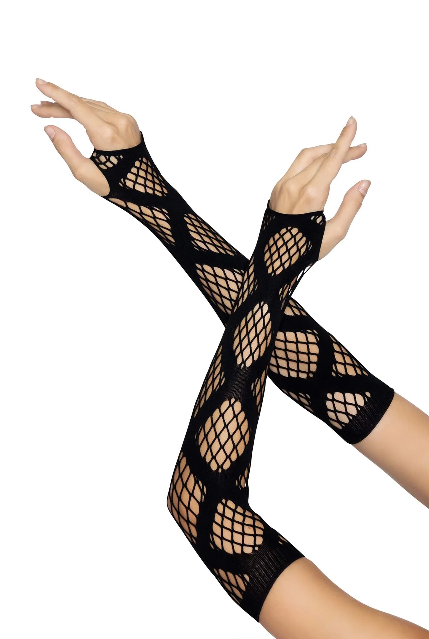 Faux Wrap Industrial Net Arm Warmers