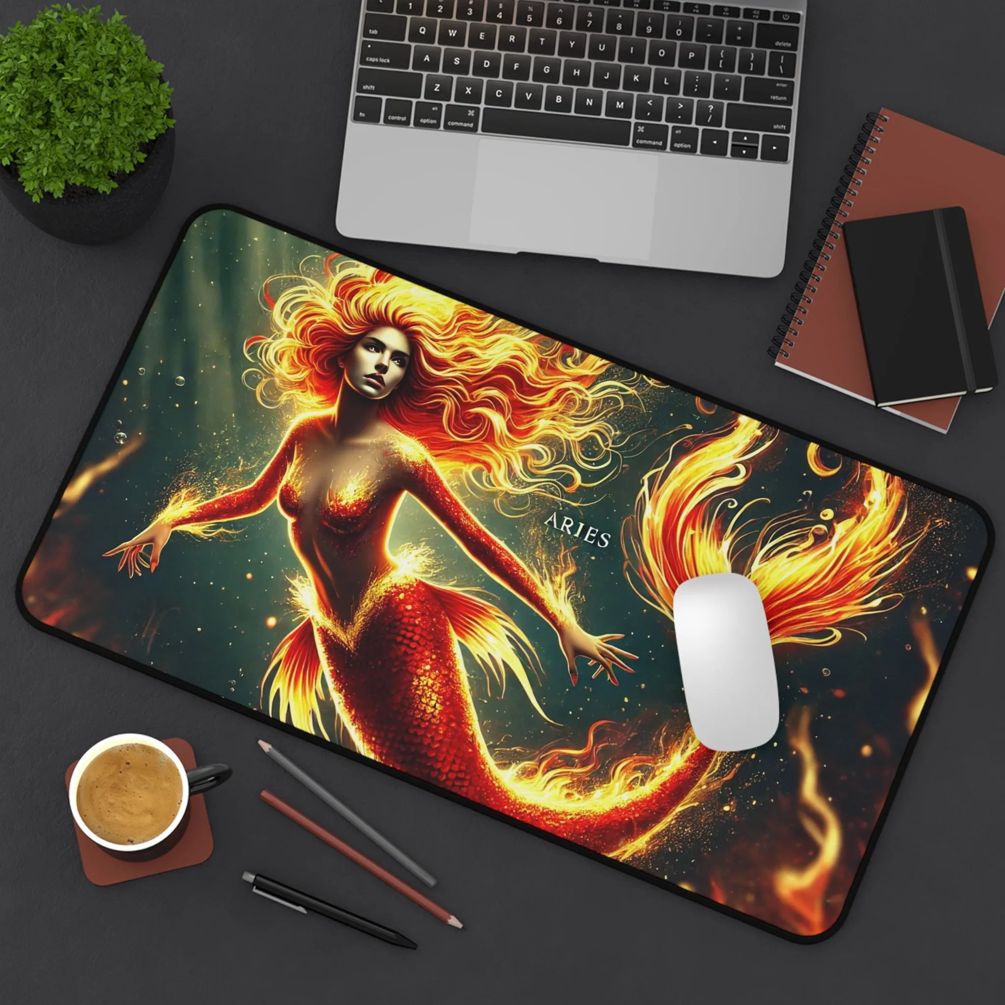 Fiery Aries: Fierce Mermaid of the Flames Below