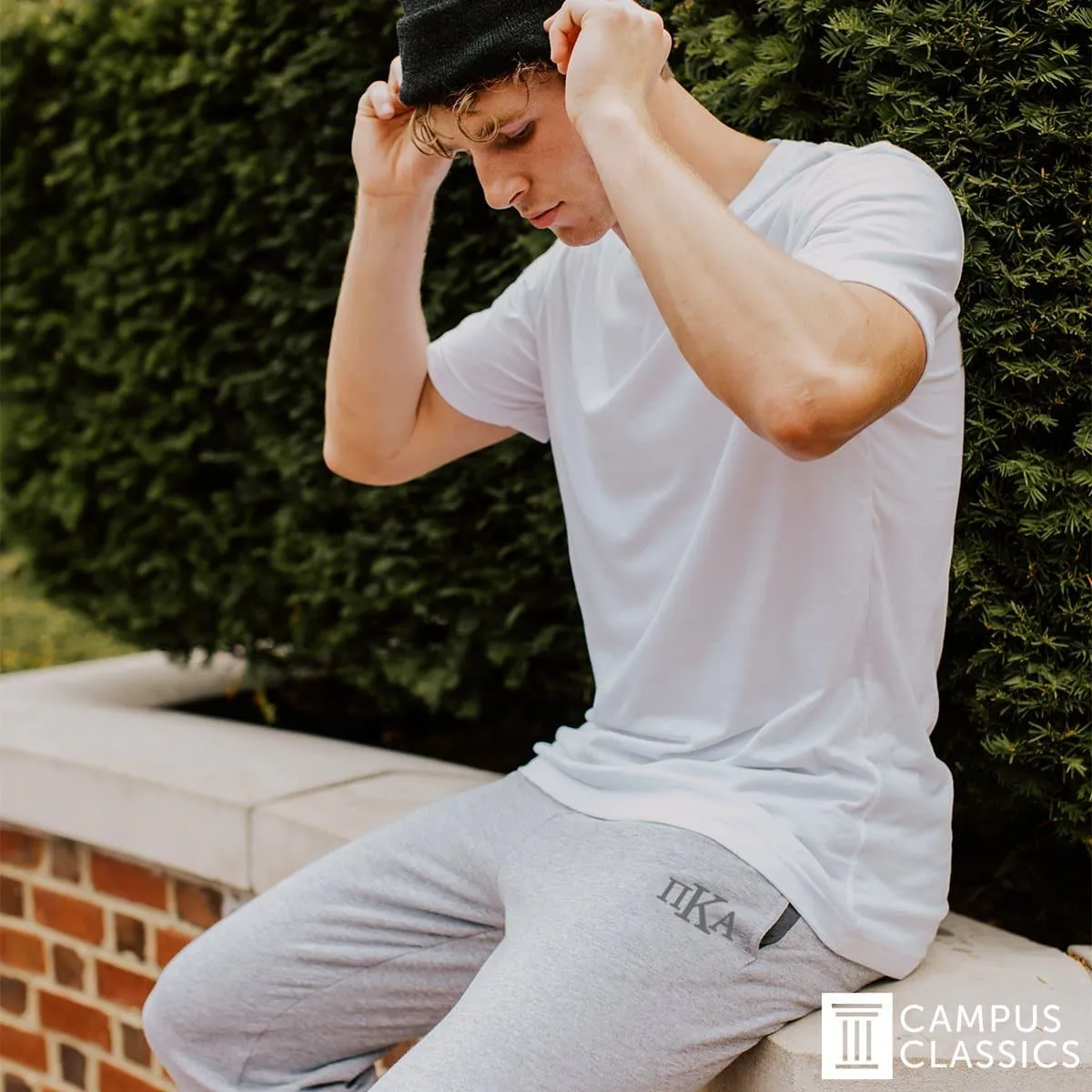 FIJI Heather Grey Contrast Joggers