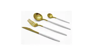 Finery - Cutlery Set 12 Piece - Gold/White