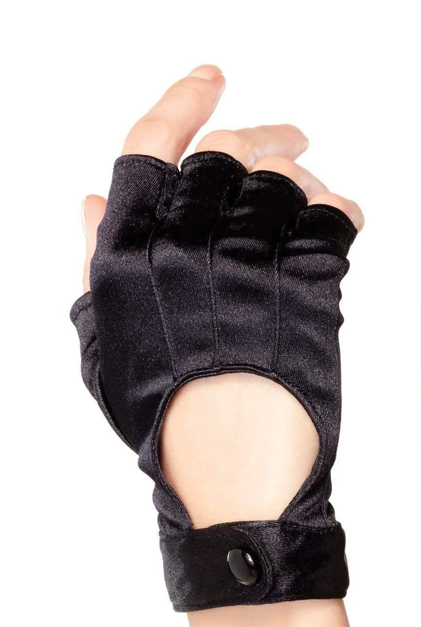 Fingerless Motorcycle Gloves with Velcro Strap