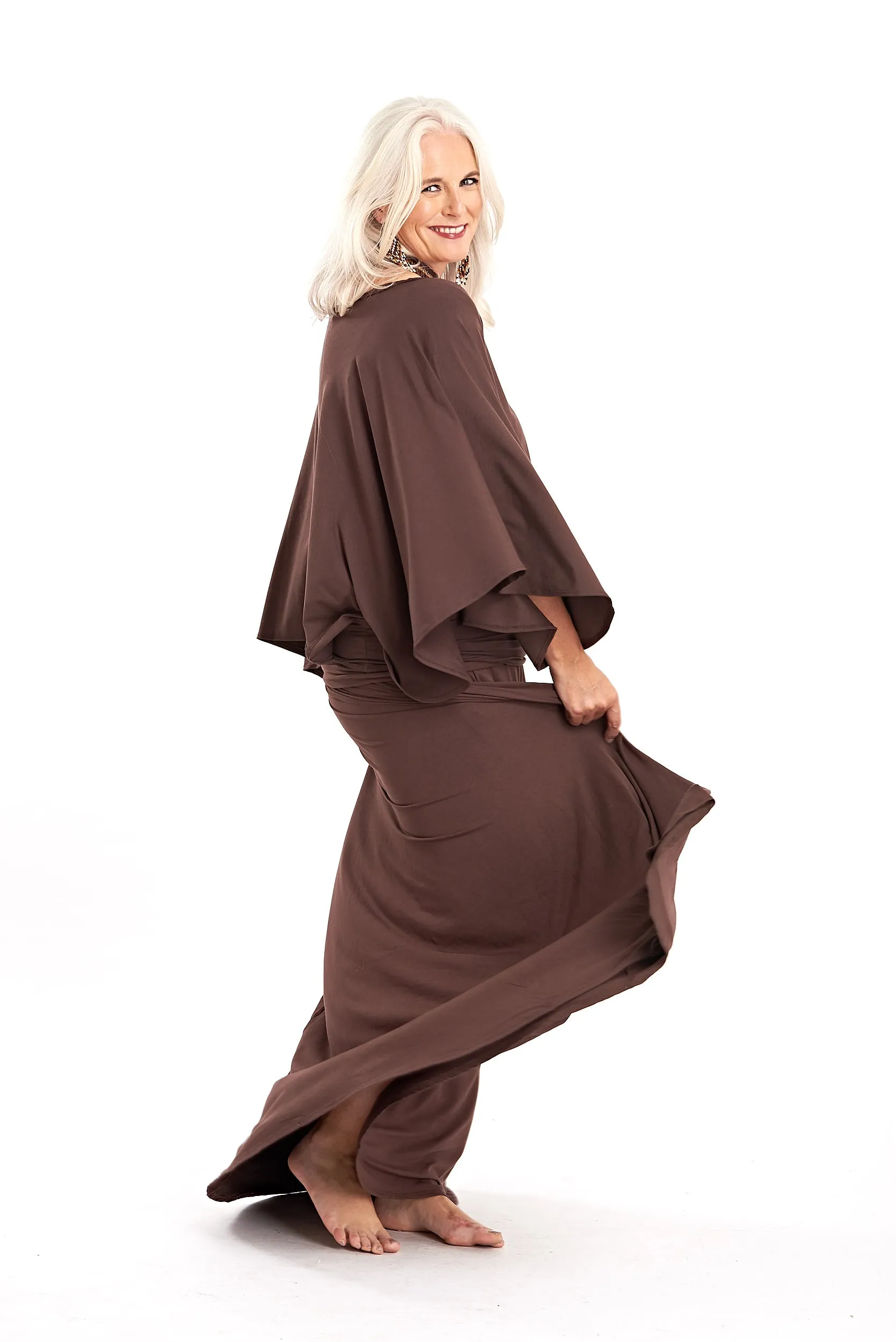 FLAMENCO SKIRT BROWN