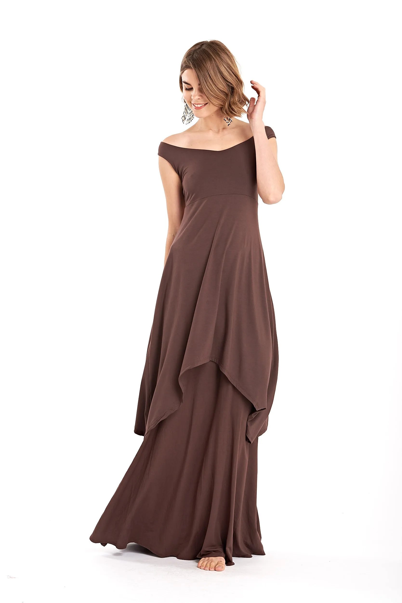 FLAMENCO SKIRT BROWN