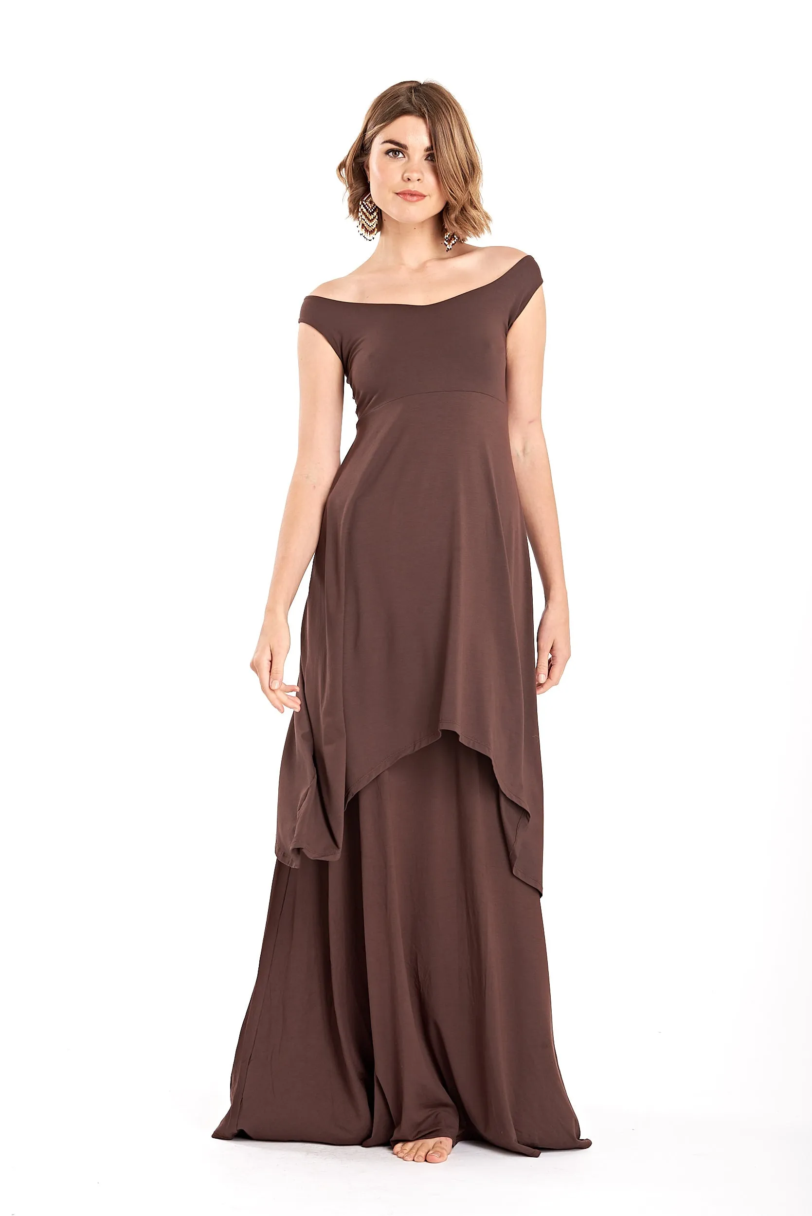 FLAMENCO SKIRT BROWN