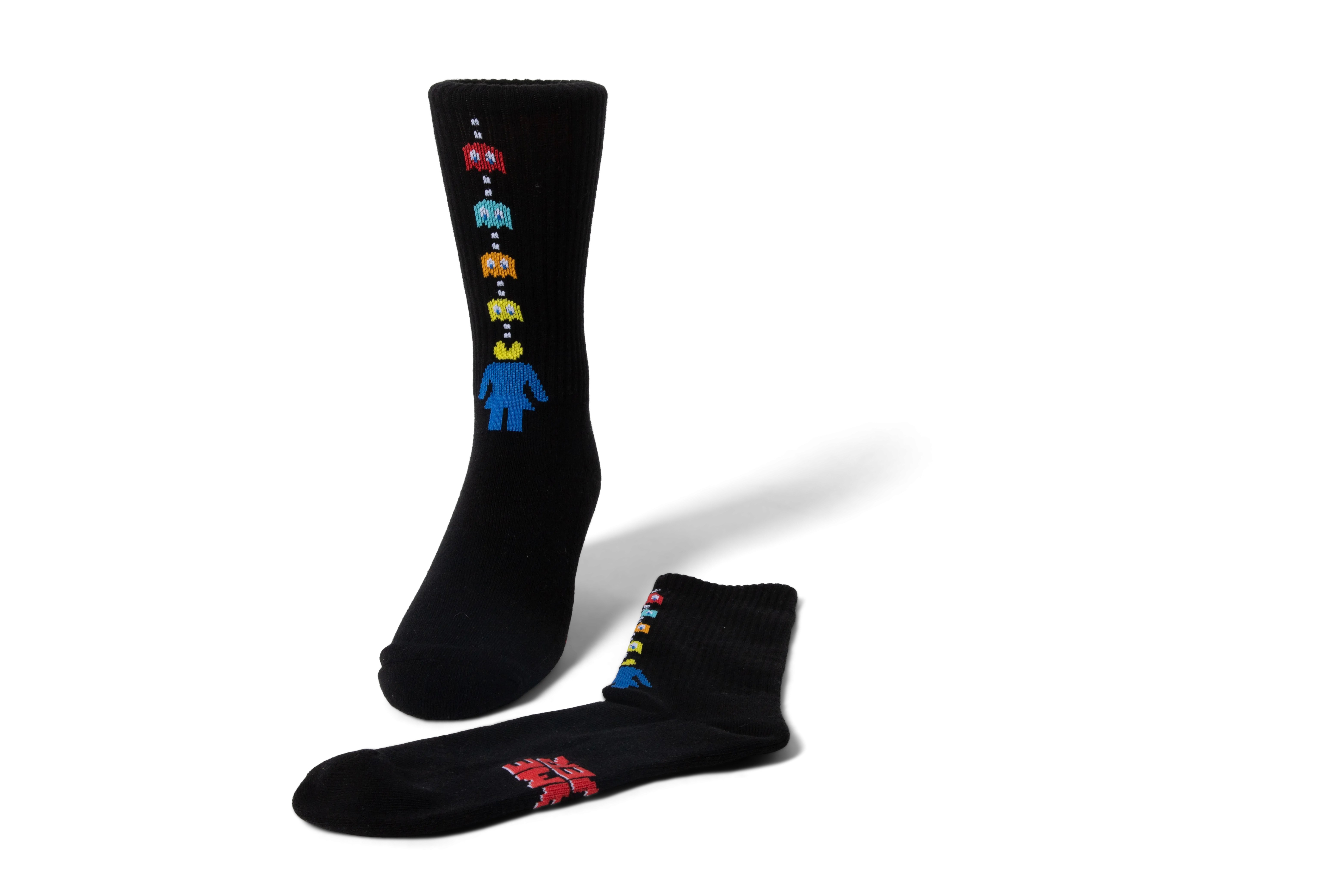 Girl Pac-Man Game Over Socks Black