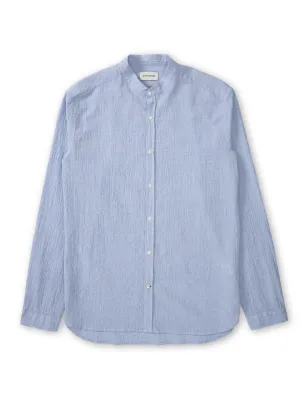 Grandad Shirt Hughes Blue