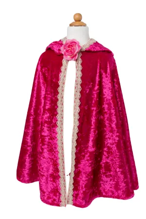 Great Pretenders - Deluxe Fuchsia Rose Princess Cape