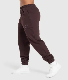 Gymshark Bulking Season Brushed Joggers - Heritage Brown