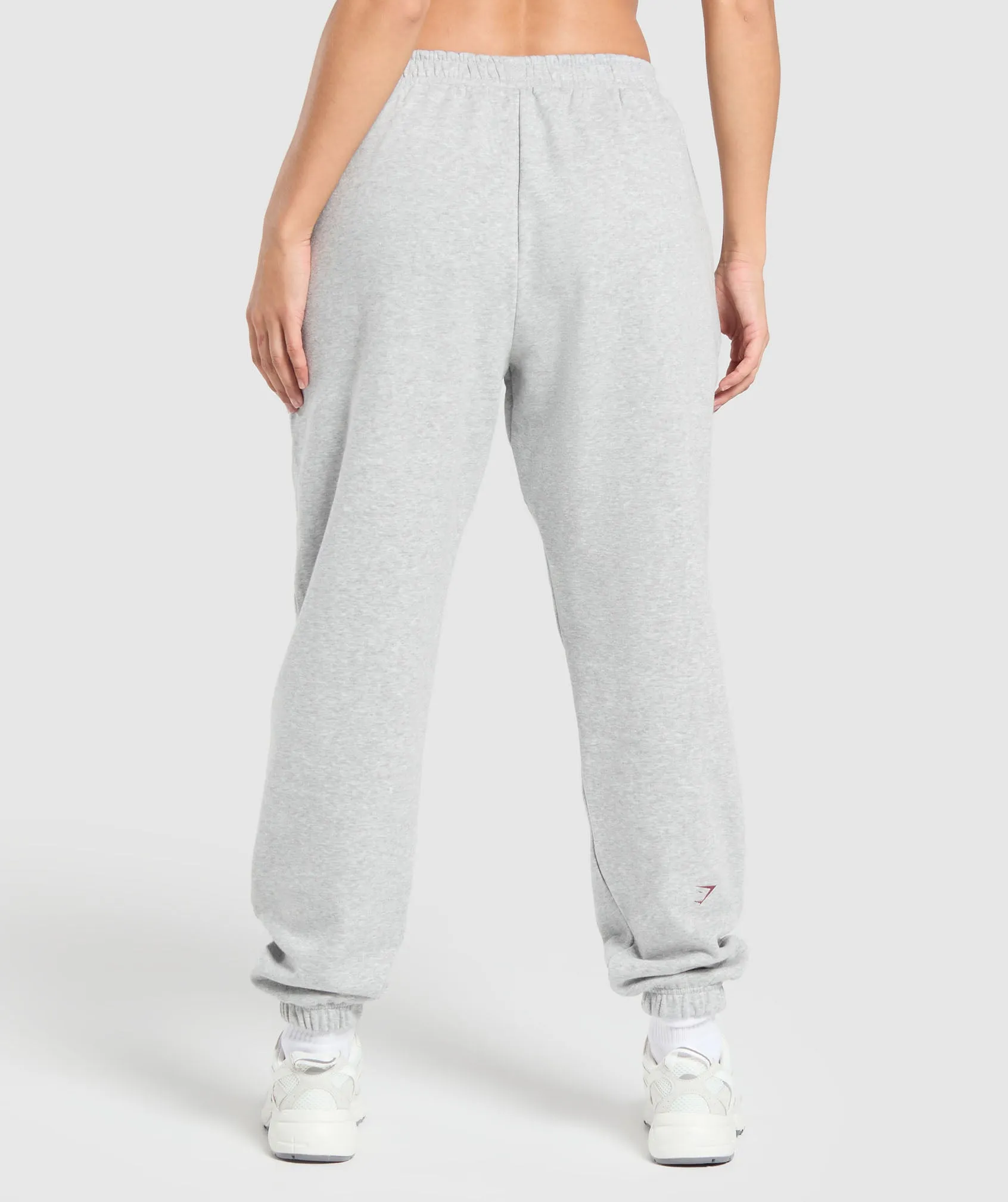 Gymshark Collegiate Lifestyle Fleece Joggers - Light Grey Core Marl