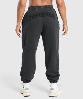 Gymshark Grunge Oversized Joggers - Black