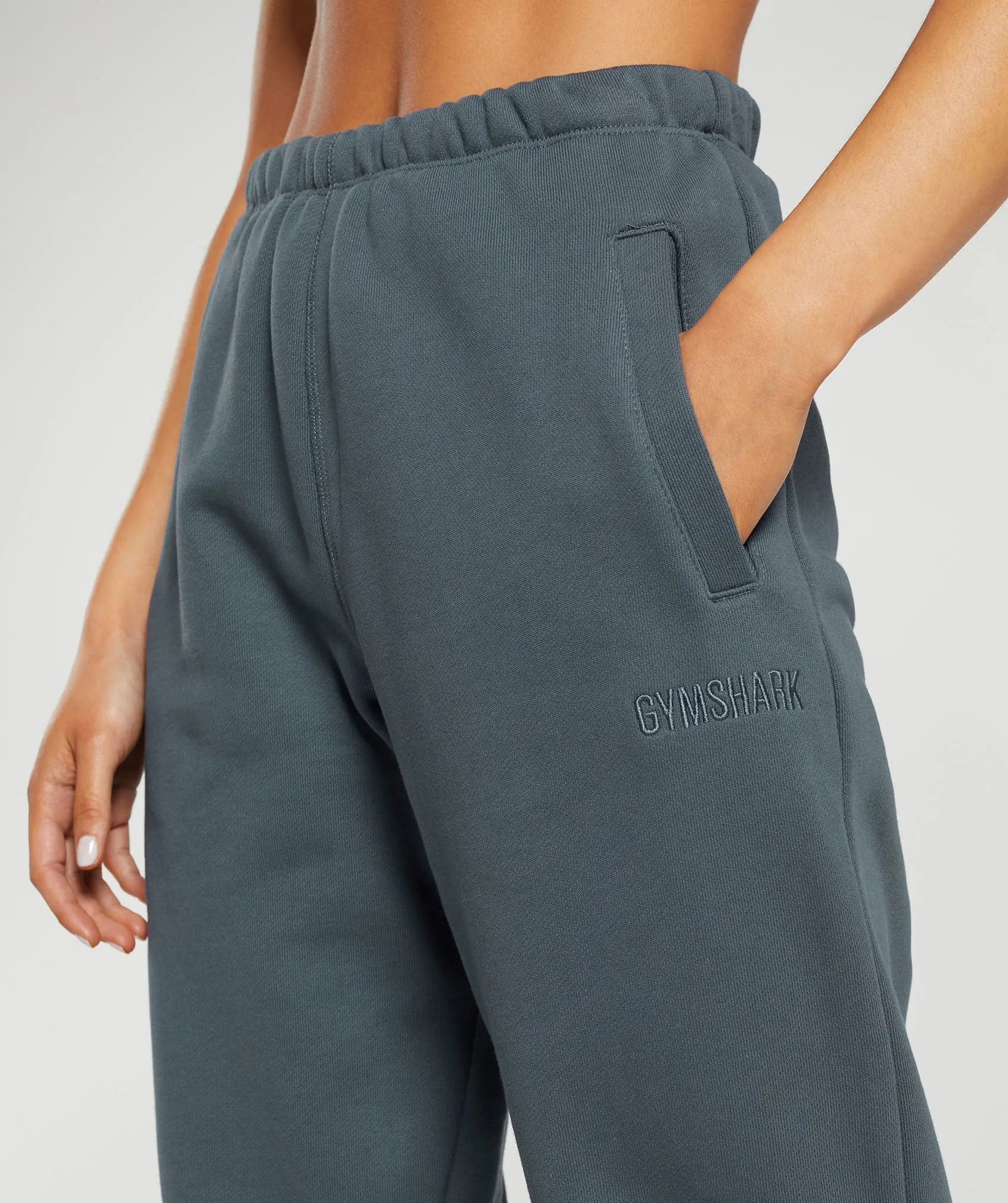 Gymshark Heavyweight Loopback Sweat Joggers - Titanium Blue