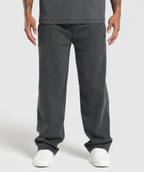 Gymshark Heavyweight Ribbed Joggers - Asphalt Grey