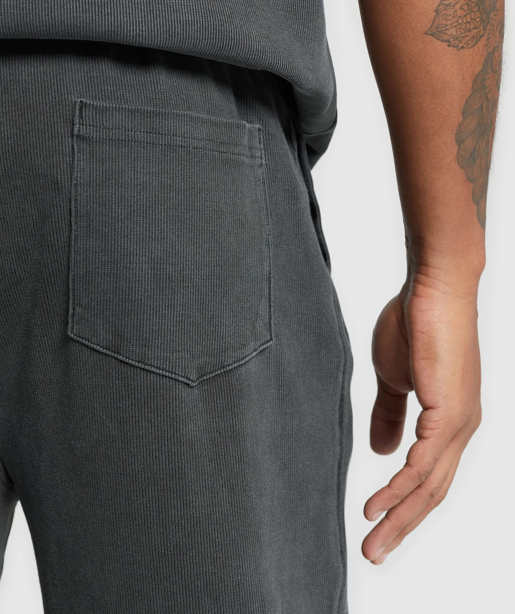 Gymshark Heavyweight Ribbed Joggers - Asphalt Grey