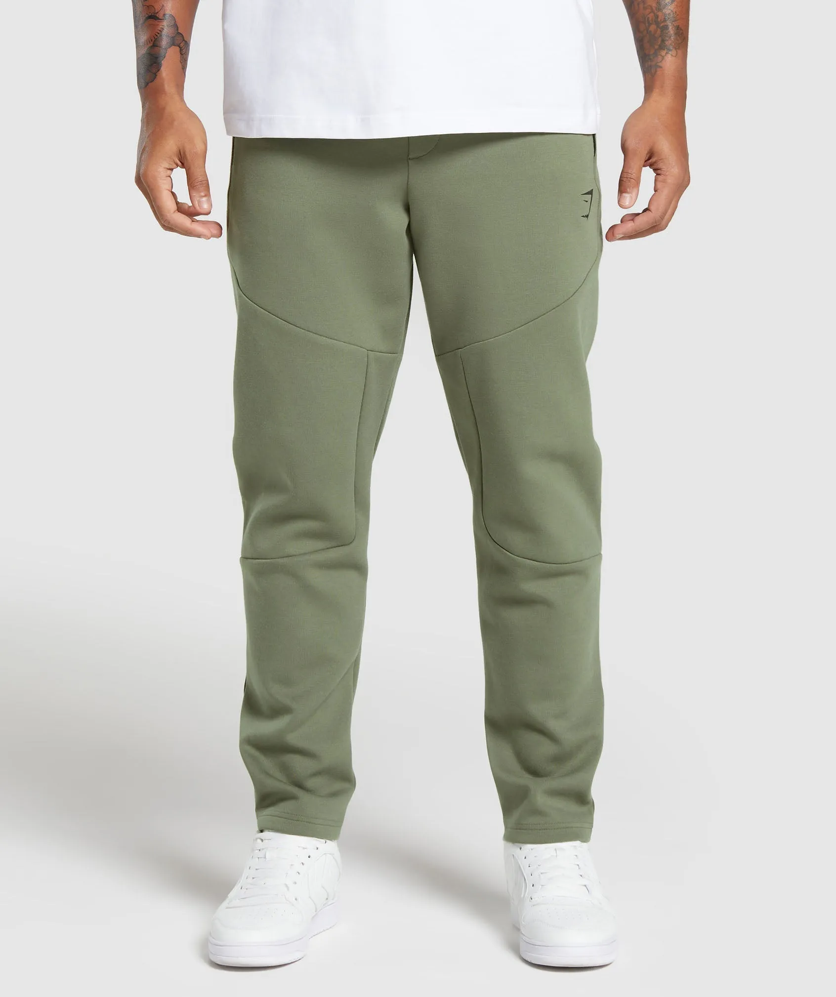 Gymshark Interlock Tech Joggers - Base Green