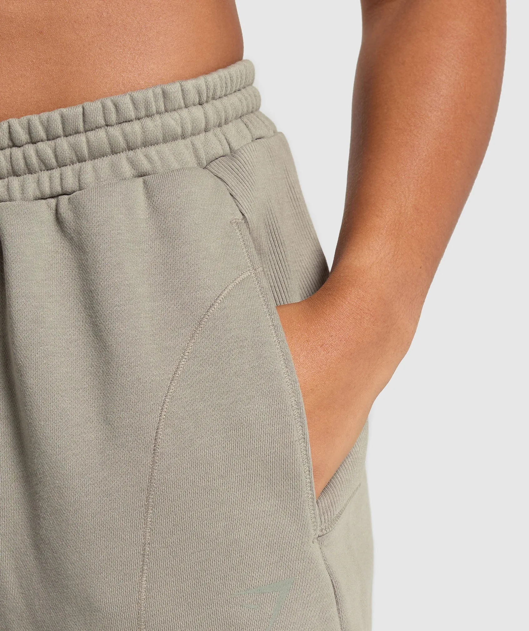 Gymshark Power Washed Joggers - Linen Brown