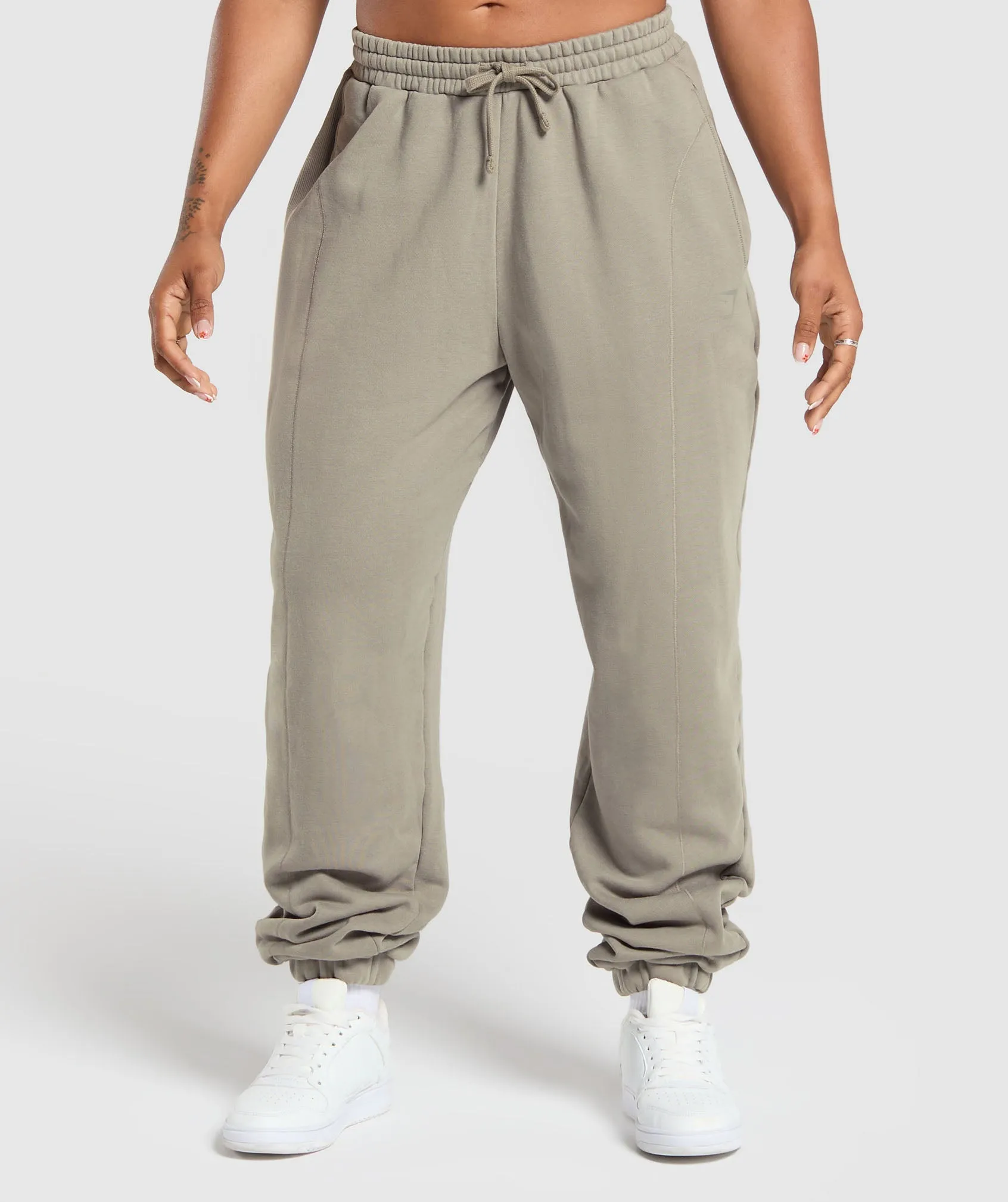 Gymshark Power Washed Joggers - Linen Brown