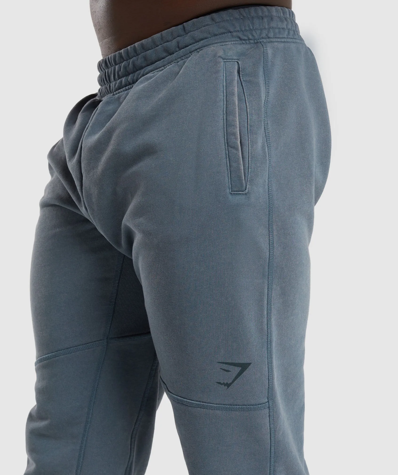 Gymshark Power Washed Joggers - Titanium Blue