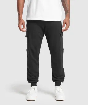 Gymshark Rest Day Essentials Cargo Joggers - Black