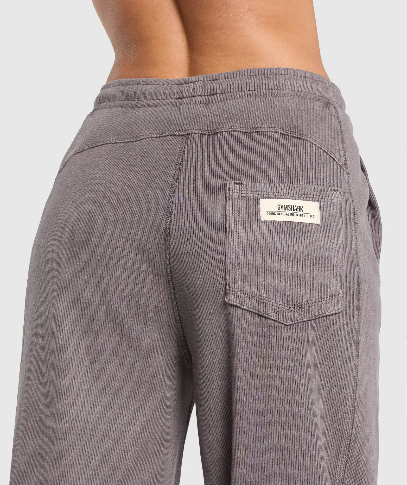 Gymshark Rest Day Ribbed Joggers - Brushed Purple