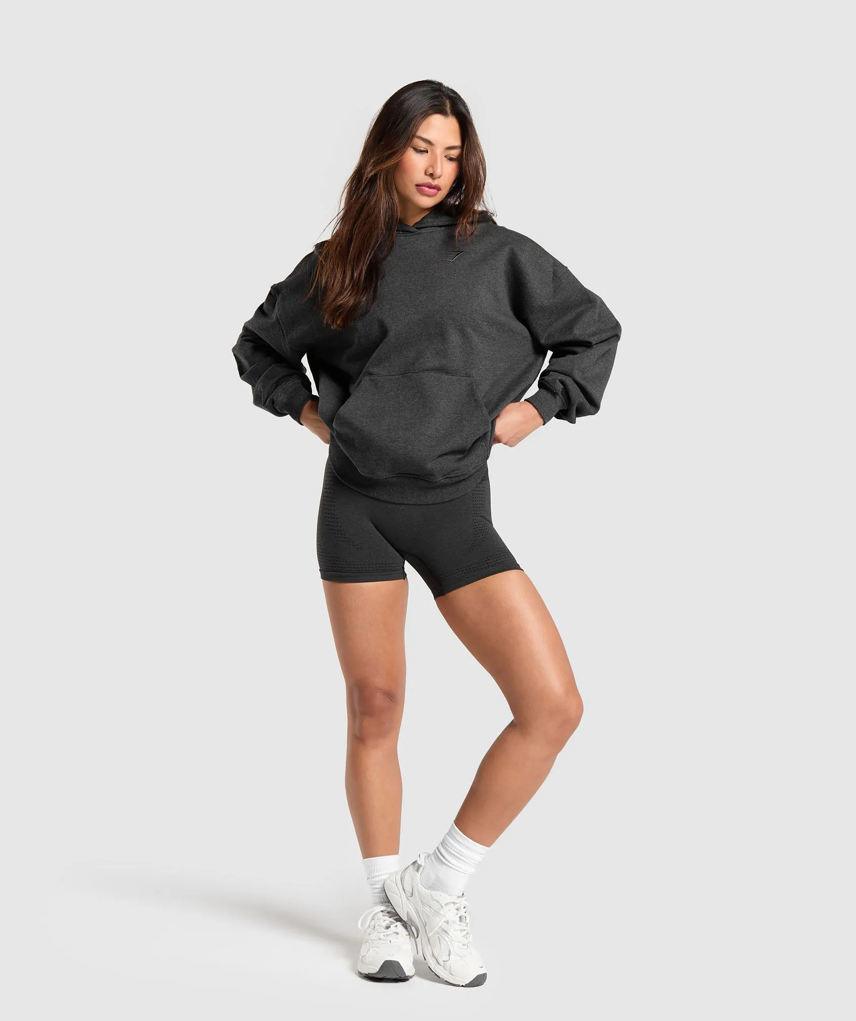 Gymshark Rest Day Sweats Hoodie - Black Marl