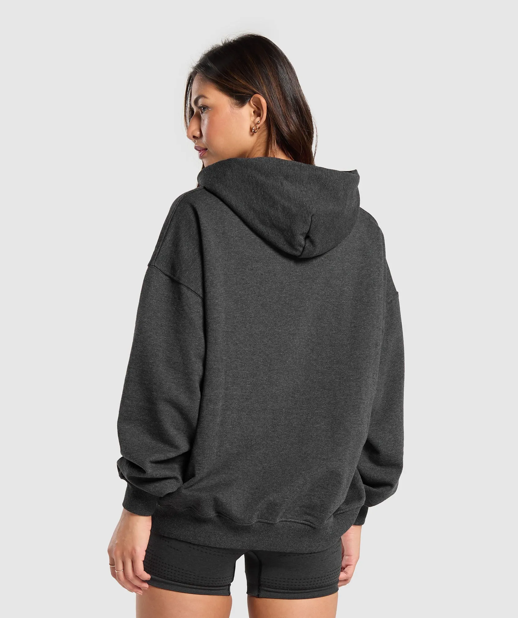 Gymshark Rest Day Sweats Hoodie - Black Marl