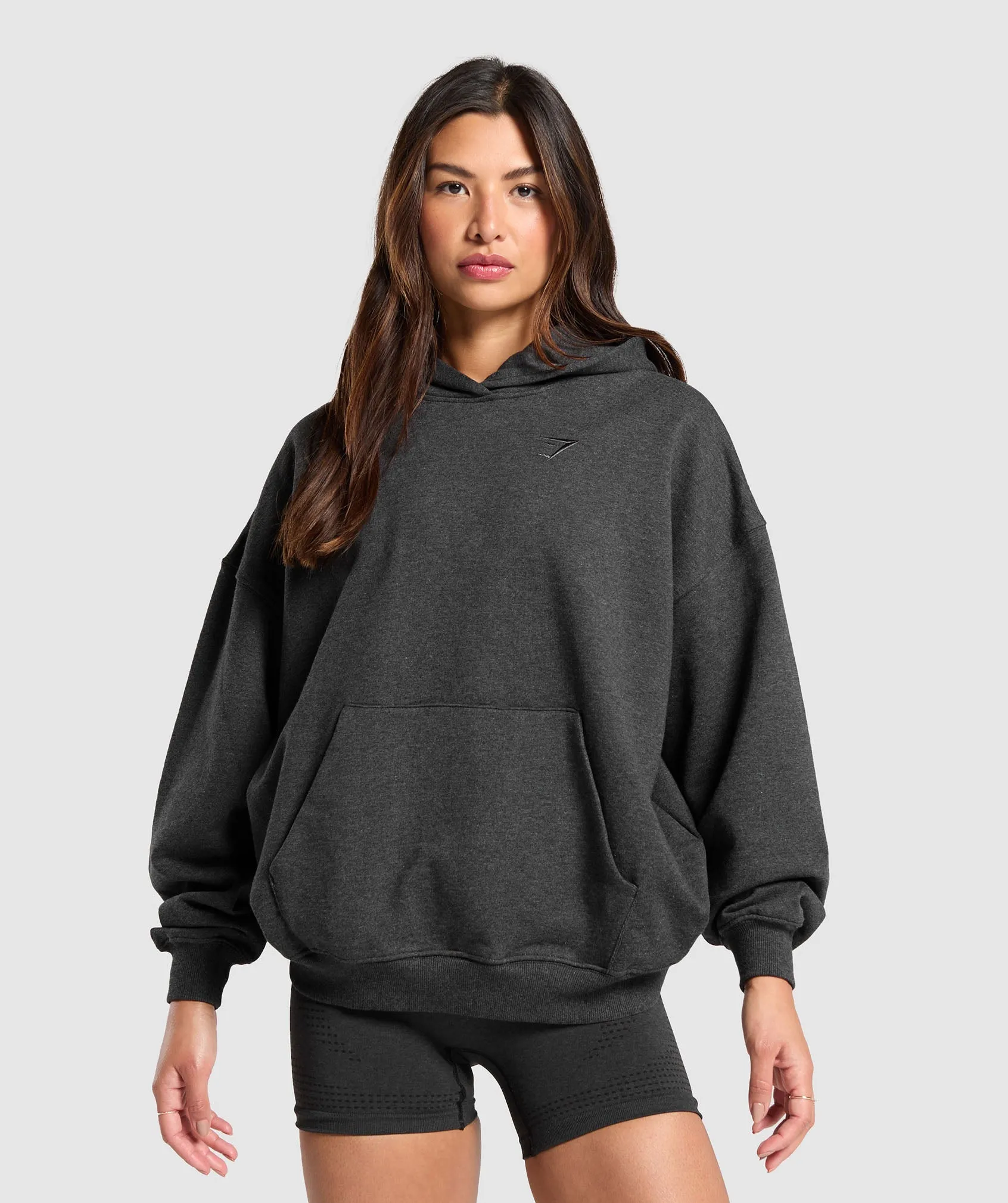 Gymshark Rest Day Sweats Hoodie - Black Marl