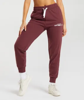 Gymshark Social Club Joggers - Cherry Brown