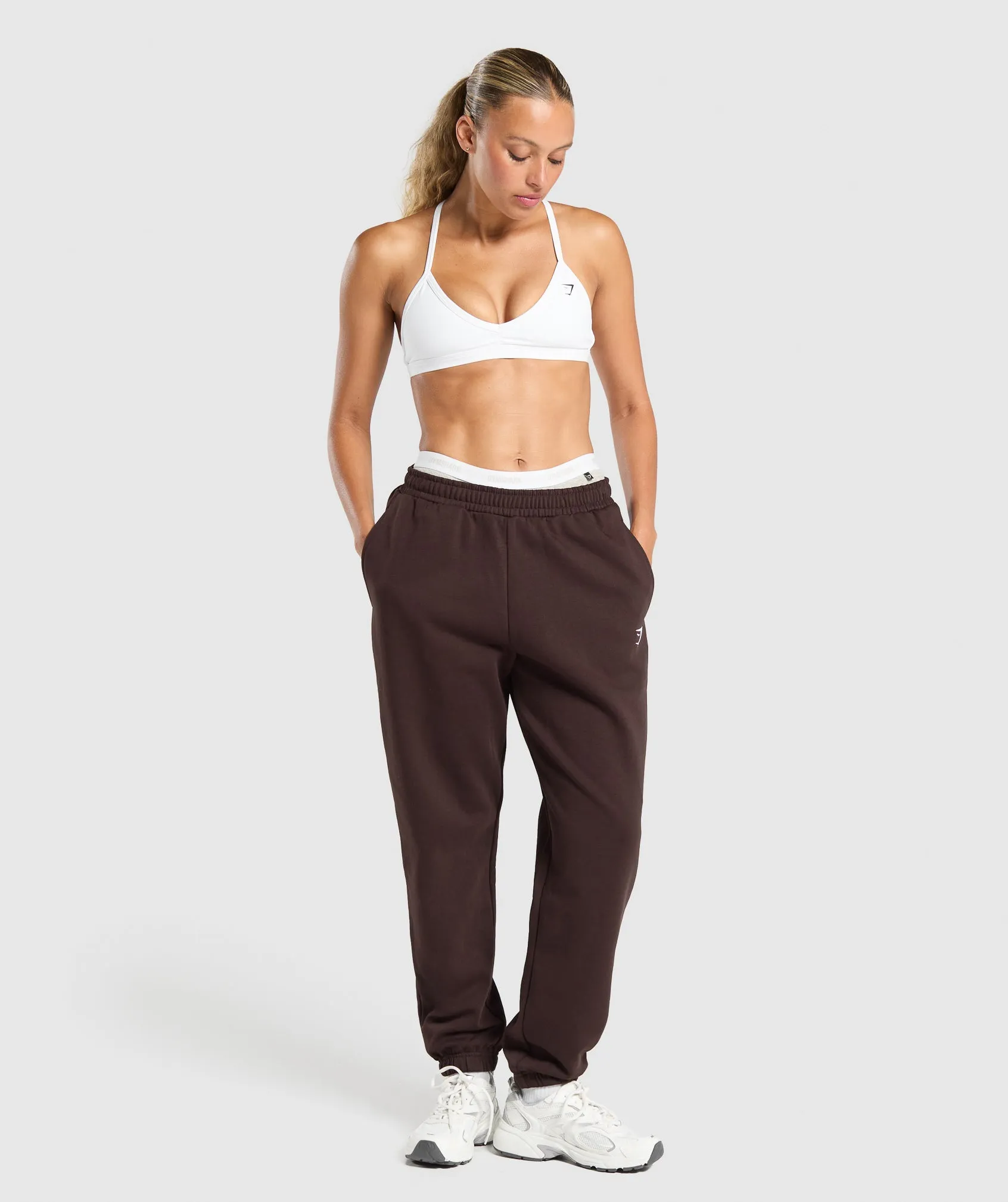 Gymshark Training Fleece Joggers - Heritage Brown