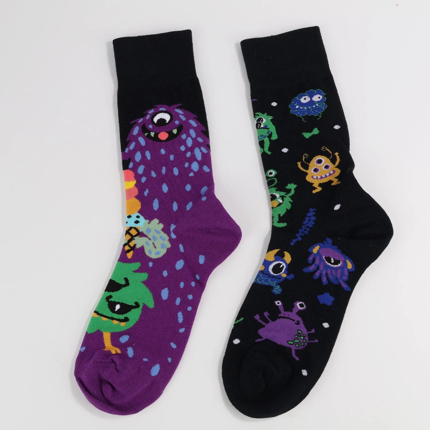 Halloween Virus Monster Socks