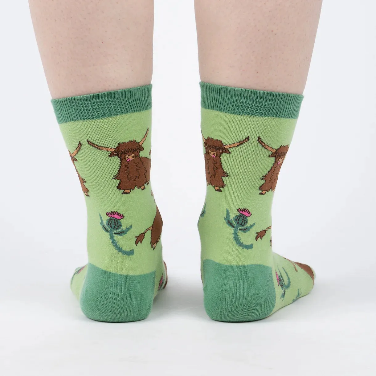 Hardy Highland Cows Women's Crew Socks