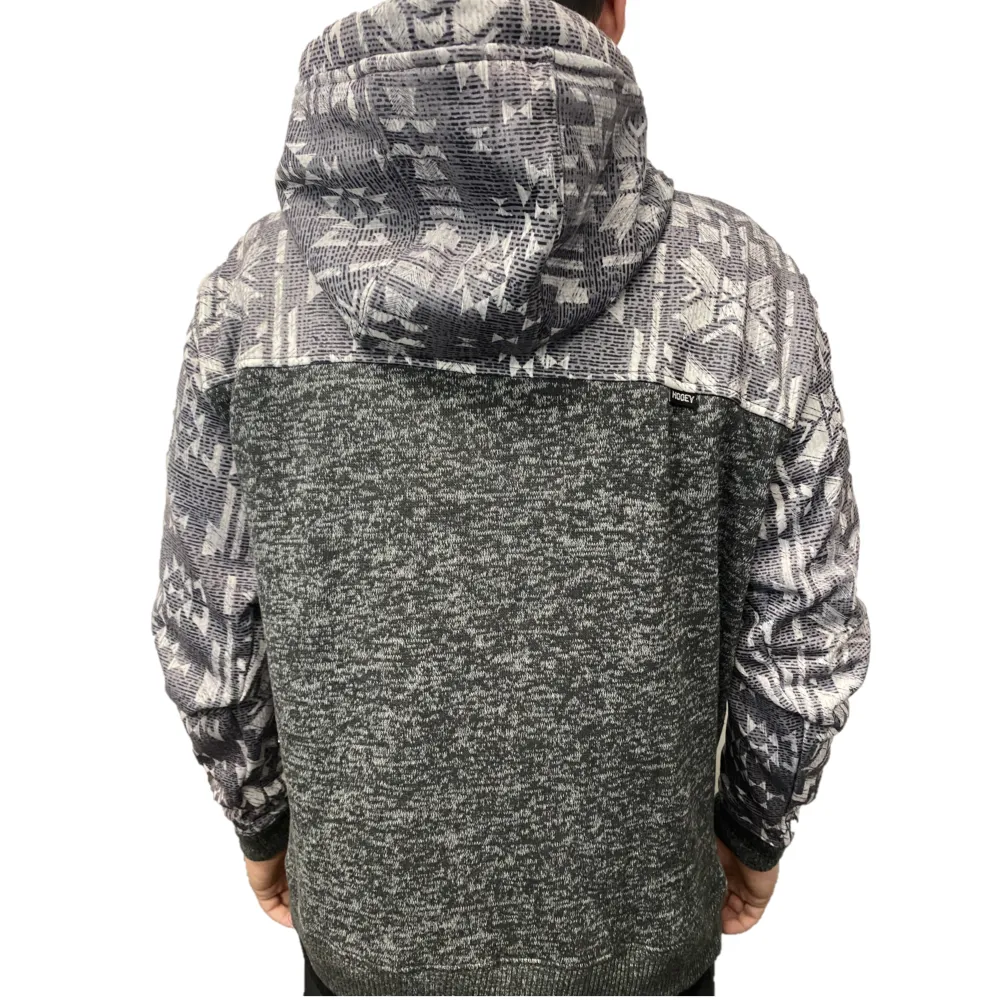 Hooey® Men's Jimmy Aztec Print Grey Pullover Hoodie HH1194AZGY