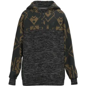 Hooey Men's Jimmy Black Aztec Print Pullover Hoodie HH1247BKTN