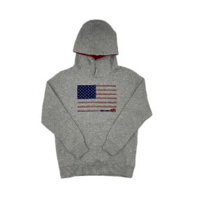 Hooey Men's 'Liberty Roper" Heather Grey Hoodie HH1178GY