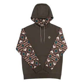 Hooey® Men's Summit Aztec Print Brown Pullover Hoodie HH1191BR