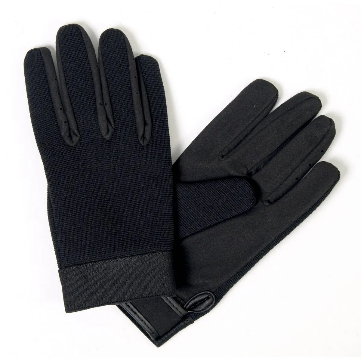 Hot Leathers GVM2005 Plain Black Mechanics Gloves