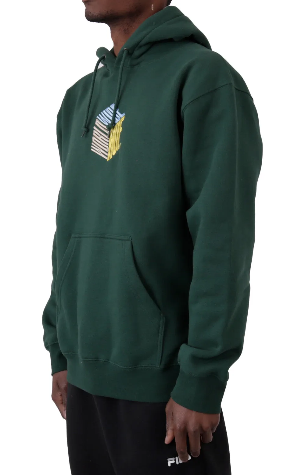 Huf Embroidered Dimensions Hoodie - Deep Forest