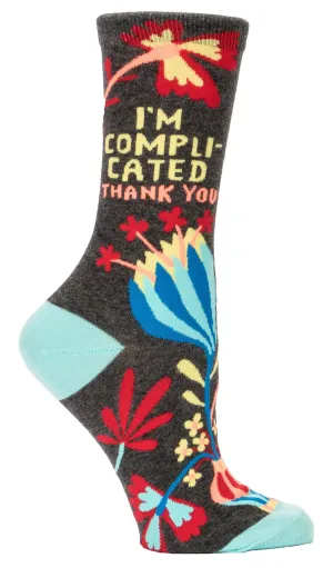 I'm Complicated Women's Crew Socks