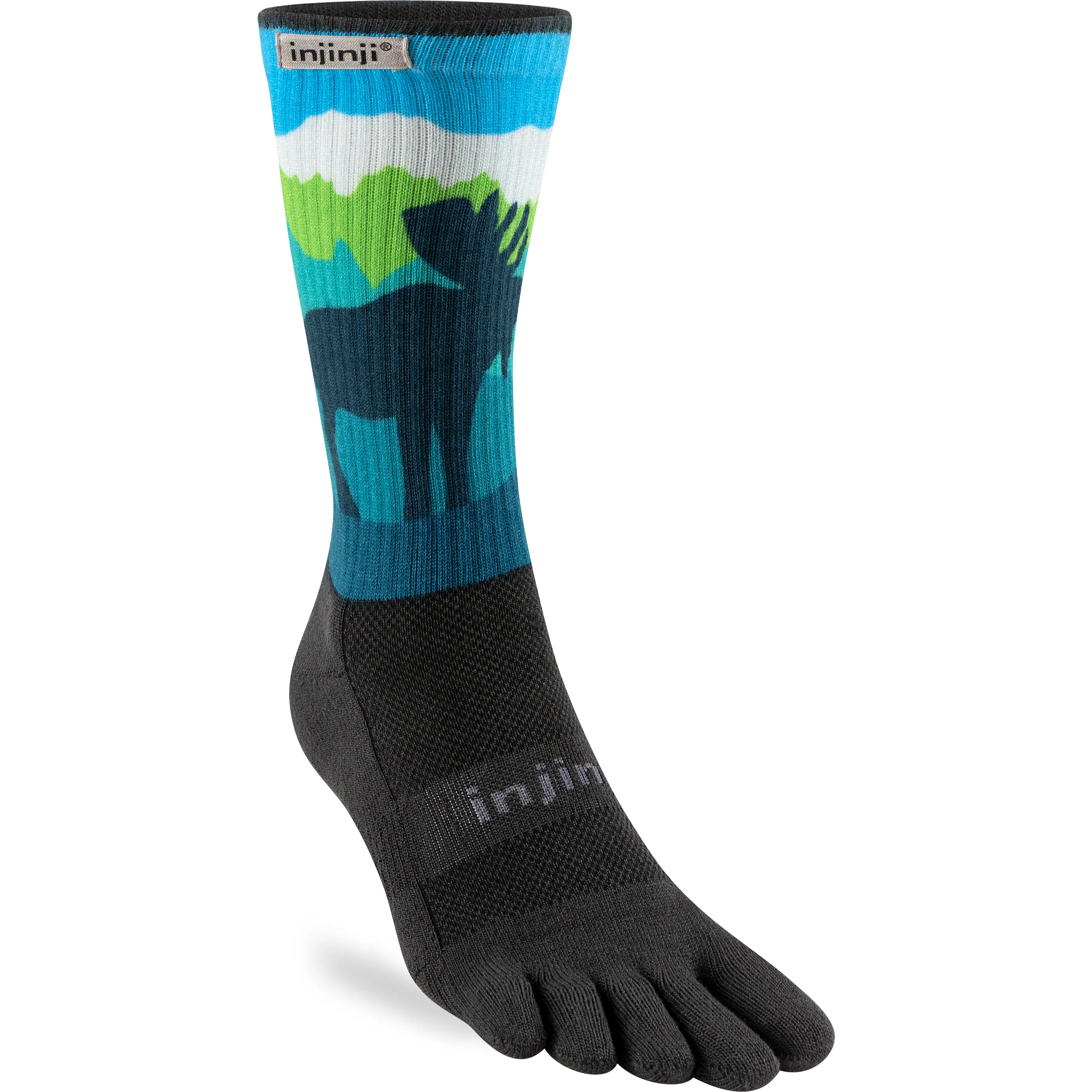 Injinji Trail Midweight Coolmax Crew Toe Socks