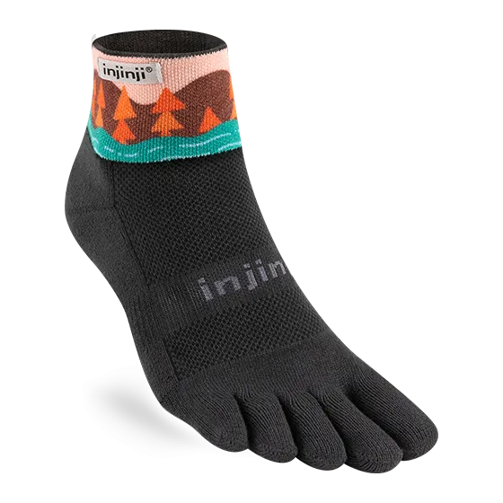 Injinji Trail Socks Midweight Coolmax Mini Crew Toe Socks