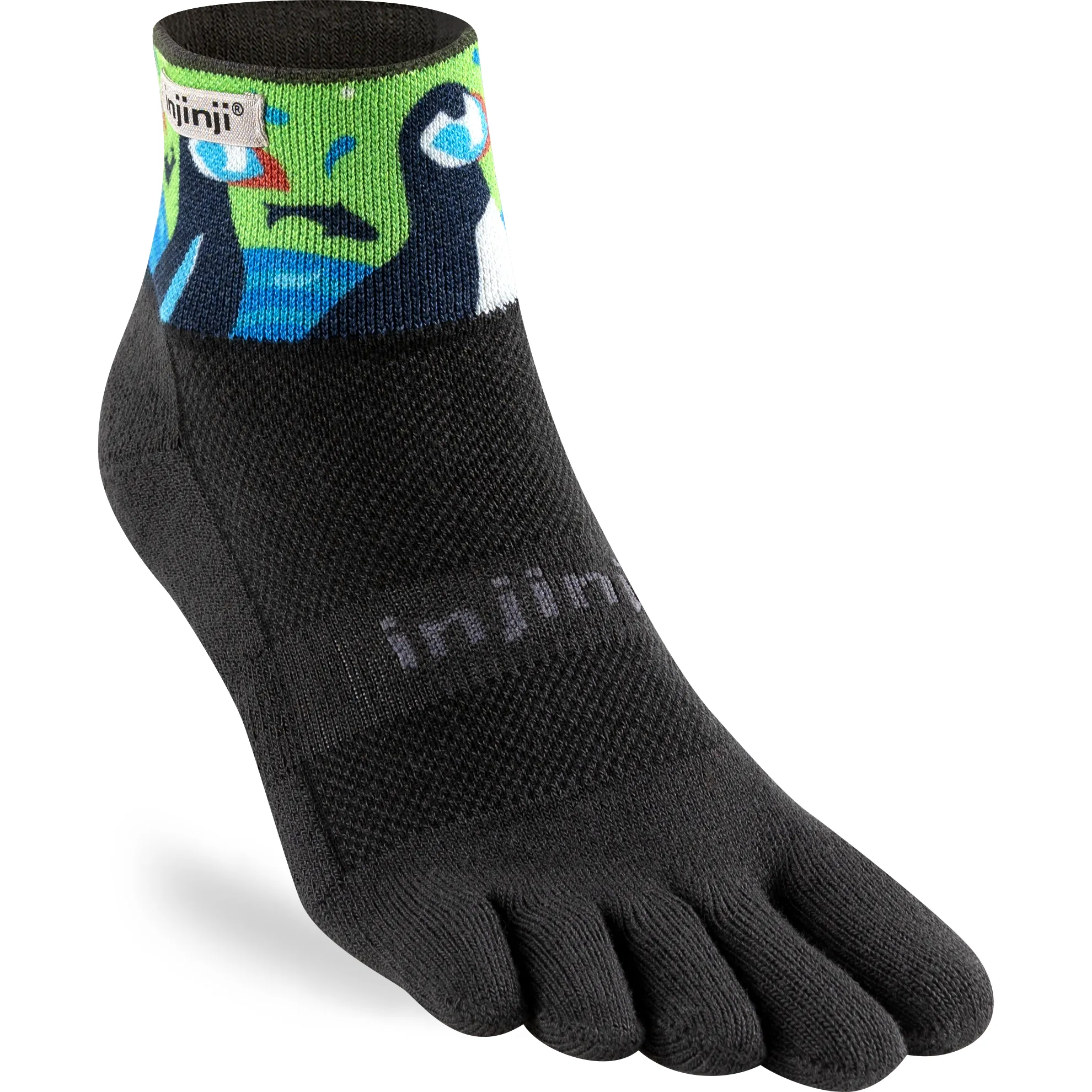 Injinji Trail Socks Midweight Coolmax Mini Crew Toe Socks