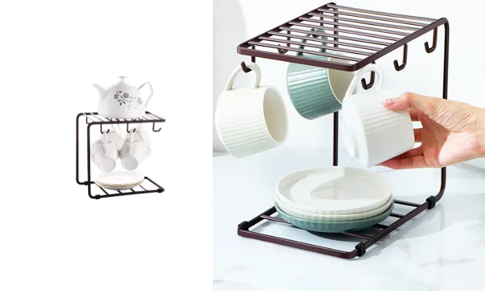 Japanese Style Cup Rack Storage