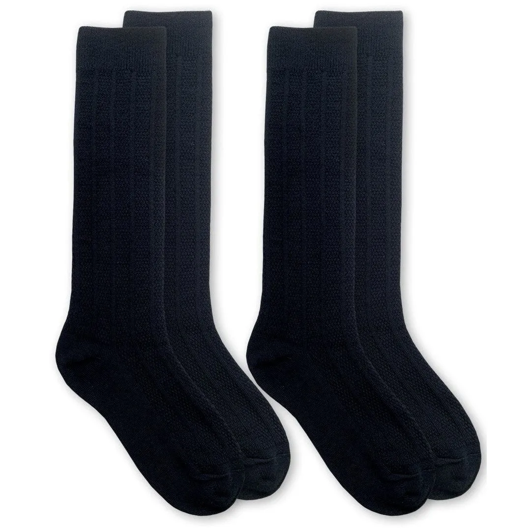 Jefferies Socks School Uniform Bamboo Knee High Socks (2 Pair Pack)